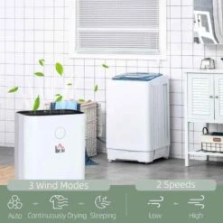 HOMCOM 16L Portable Quiet Dehumidifier - White - 821-019V70 -Dimplexs Zone 1u13c718abae7032c.jpg