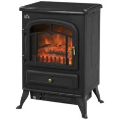 HOMCOM Freestanding Electric Stove Fire - Black - 820-038 20 HOMCOM Freestanding Electric Stove Fire - Black - 820-038 -Dimplexs Zone 1xe07418b00ffb206.jpg