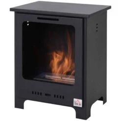 HOMCOM Bioethanol Fire - Black - 820-156 -Dimplexs Zone 2f6daa188fba1780d.jpg