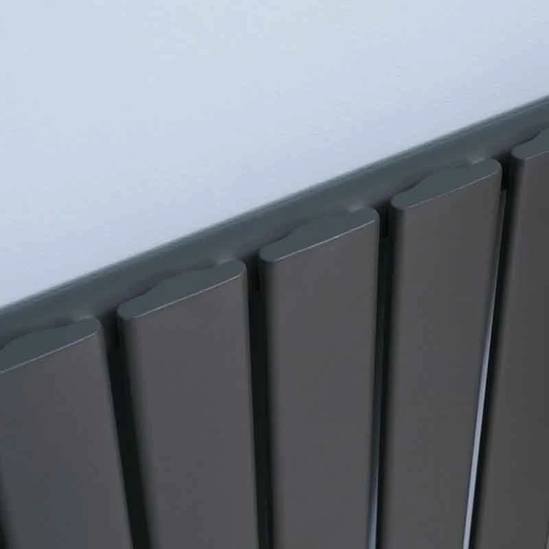 HOMCOM Horizontal Water Filled Single Panel Radiator - 830mm - Grey - 820-314V00GY 5 HOMCOM Horizontal Water Filled Single Panel Radiator - 830mm - Grey - 820-314V00GY - Image 3