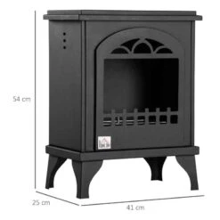 HOMCOM Bioethanol Fireplace Heater - Black - 820-329V00BK -Dimplexs Zone 5ala9618affecd99f.jpg