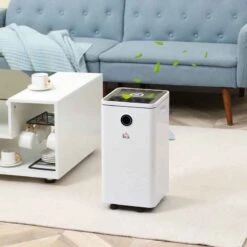 HOMCOM 10L Smart App Control Dehumidifier - White - 821-022V70WT -Dimplexs Zone 5fj6ff189f3a6b86f.jpg