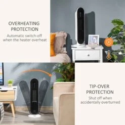 HOMCOM 45° Oscillation Tower Heater - White - 820-281V70 -Dimplexs Zone 6m335f17dc24157a8.jpg