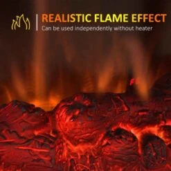 HOMCOM Electric Stove Fire Heater - Black - 820-130 -Dimplexs Zone 7u2b10186bb6ff17a.jpg