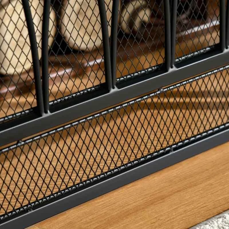 HOMCOM 3-Panel Folding Fireplace Screen Guard - Black - 820-240 12 HOMCOM 3-Panel Folding Fireplace Screen Guard - Black - 820-240 - Image 10