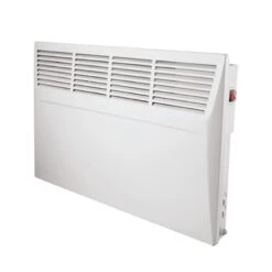 Airvent 1kW Wall Mounted Panel Heater With LCD Timer - White - 495646