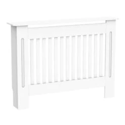 HOMCOM Slatted Radiator Cover - Small - White - 820-029 -Dimplexs Zone aht4b817dc20a6afe.jpg
