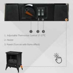 HOMCOM Electric Stove Fire - Black - 820-183V71 -Dimplexs Zone alid8a17dc30ac826.jpg