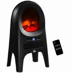 HOMCOM Ceramic Electric Space Heater - Black - 820-318V70BK -Dimplexs Zone bdg98a182f6c07101.jpg