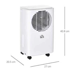 HOMCOM 10L Portable Dehumidifier With 24h Timer - White - 821-011 -Dimplexs Zone bdhf9c17dc48b4edb.jpg