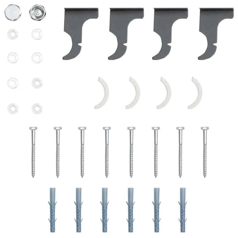 HOMCOM Horizontal Water Filled Single Panel Radiator - 830mm - Grey - 820-314V00GY 6 HOMCOM Horizontal Water Filled Single Panel Radiator - 830mm - Grey - 820-314V00GY - Image 4