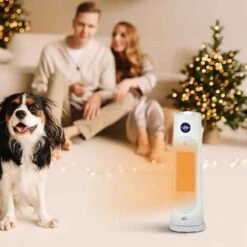 HOMCOM Oscillating Portable Electric Tower Heater - White - 820-357V70WT -Dimplexs Zone bla65c18a45f54643.jpg