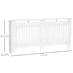 HOMCOM Slatted Radiator Cover - Large - White - 820-031 -Dimplexs Zone bqqf1417dc31d14fd.jpg