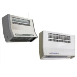 Consort Claudgen Downflow Fan Heater - Metal Bodied 2kW - Stainless Steel - BFH2SLSS