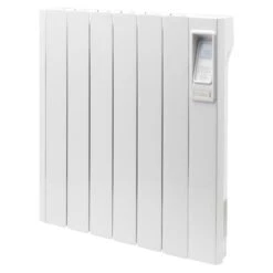 Creda 0.75kW Oil Filled Aluminium Radiator - White - CAR075 -Dimplexs Zone c r creda aluminium radiator car075 front