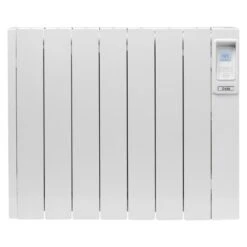 Creda 1kW Oil Filled Aluminium Radiator - White - CAR100 -Dimplexs Zone c r creda aluminium radiator car100 front2