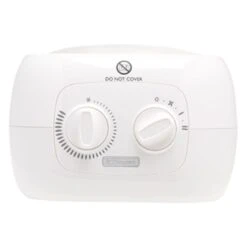 Dimplex 3kW Qube Fan Heater With Thermostat - White - Q3TSNH -Dimplexs Zone d i dimplex qube fan heater q3tsnh top