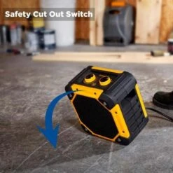 Dimplex 3kW Rugged Workshop Fan Heater - Black - RUG3TS -Dimplexs Zone d i dimplex rugged workshop fan heater rug3ts safety switch