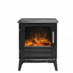 Dimplex Bari Freestanding Optiflame Electric Stove Fire - Black - BAR20 -Dimplexs Zone dimplex bar20 front view