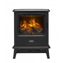 Dimplex Bayport Freestanding Optimyst Electric Stove Fire - Black - BYP20 -Dimplexs Zone dimplex byp20 front view