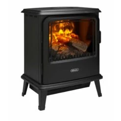 Dimplex Bayport Freestanding Optimyst Electric Stove Fire - Black - BYP20 -Dimplexs Zone dimplex byp20 side view