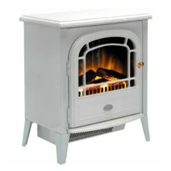 Dimplex Courchevel Freestanding Optiflame Electric Stove Fire - White - CLV20E -Dimplexs Zone dimplex clv20e