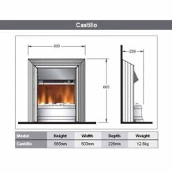 Dimplex Castillo Optiflame Freestanding Electric Fire - CST20 11 Dimplex Castillo Optiflame Freestanding Electric Fire - CST20 -Dimplexs Zone dimplex cst20 castillo dims