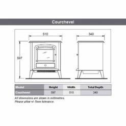 Dimplex Courchevel Optiflame Freestanding Electric Stove - CVL20N 12 Dimplex Courchevel Optiflame Freestanding Electric Stove - CVL20N -Dimplexs Zone dimplex cvl20n courchevel dims