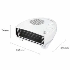 Dimplex DX Series 2kW Letter Box Style Fan Heater - DXFF20TSN -Dimplexs Zone dimplex dxff20tsn dims