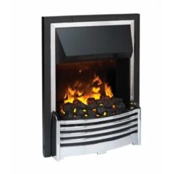 Dimplex Flagstaff Optimyst Electric Inset Fire - Chrome - FLG20 -Dimplexs Zone dimplex flg20 side view