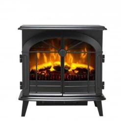 Dimplex Leckford Freestanding Optiflame Electric Stove Fire - Black - LEC20 -Dimplexs Zone dimplex lec20 front view