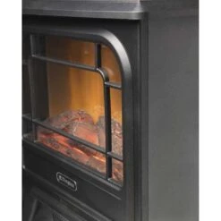 Dimplex MicroStove Freestanding Optiflame Electric Stove Fire - Black - MCFSTV12E -Dimplexs Zone dimplex mcfstv12e close up