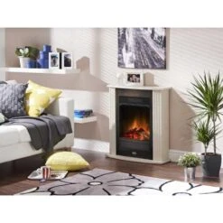 Dimplex Mini Mozart Optiflame Freestanding Electric Fire Suite - Cream - MMZ15E