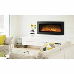 Dimplex SP16-LED Optiflame Wall Mounted Electric Fire - SP16 -Dimplexs Zone dimplex sp16 livingroom lifestyle 1
