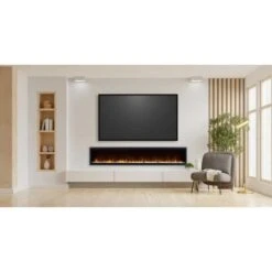 Dimplex IgniteXL 100 Optiflame Electric Wall Mounted Fire - XLF100 -Dimplexs Zone dimplex xlf100 front view lifestyle