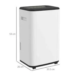 HOMCOM 20L Portable Dehumidifier With 24 Hour Timer - White - 821-030V70WT -Dimplexs Zone dwuf2318a08cde719.jpg