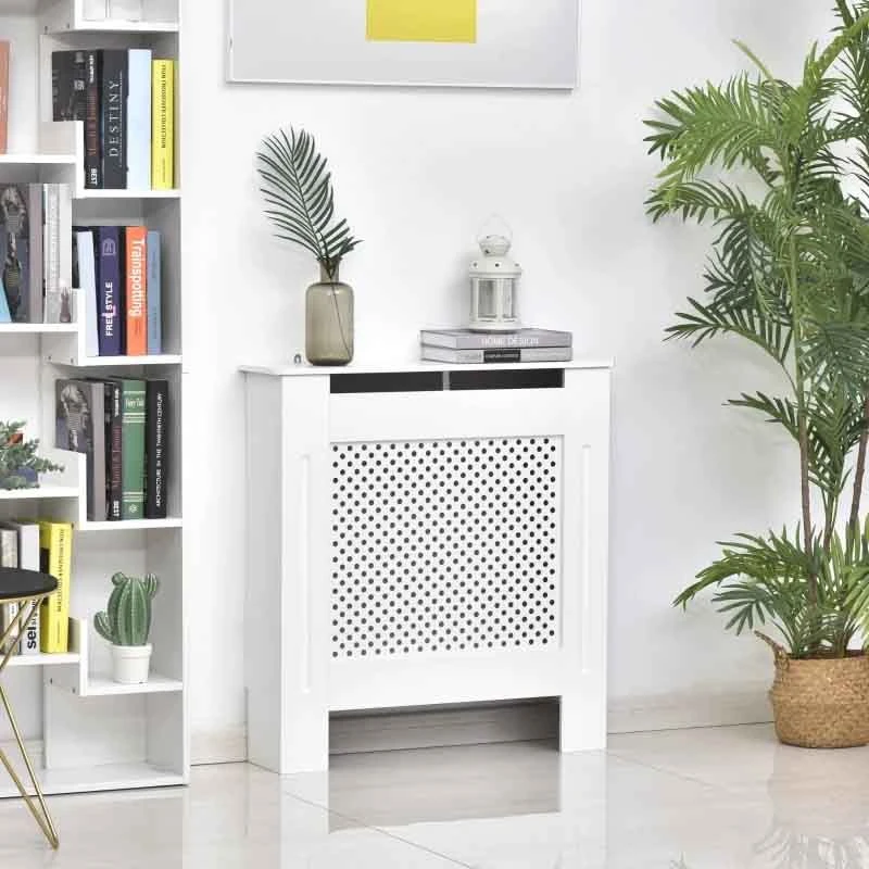 HOMCOM Diamond Design Radiator Cover - White - 820-061 8 HOMCOM Diamond Design Radiator Cover - White - 820-061 - Image 6
