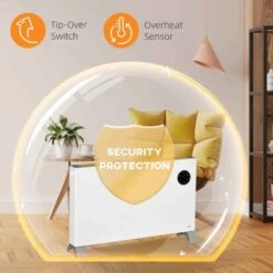 HOMCOM Electric Convector Heater - 2000W - White - 820-351V70WT -Dimplexs Zone ecs89618a266a75dd.jpg