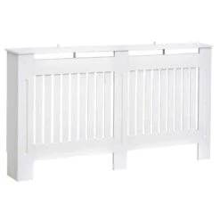 HOMCOM Slatted Radiator Cover - Medium - White - 820-030 -Dimplexs Zone frfe0717dc4f93f21.jpg