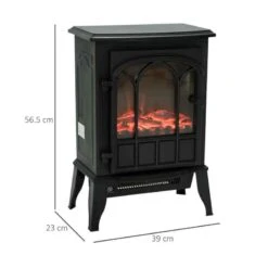 HOMCOM Electric Stove Fire Heater - Black - 820-127 -Dimplexs Zone ftu14717dc21cc211.jpg