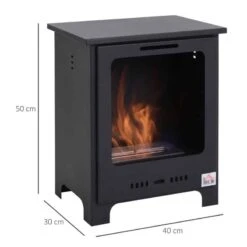 HOMCOM Bioethanol Fire - Black - 820-156 -Dimplexs Zone fyqa12188fba1780d.jpg