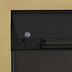 HOMCOM Electric Fireplace With LED Flame - Gold - 820-042 -Dimplexs Zone h7k82e17dc12734ad.jpg