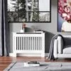 HOMCOM Slatted Radiator Cover - Small - White - 820-029 -Dimplexs Zone h o homcom 820 029