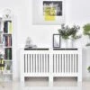 HOMCOM Slatted Radiator Cover - Medium - White - 820-030 1 HOMCOM Slatted Radiator Cover - Medium - White - 820-030 -Dimplexs Zone h o homcom 820 030