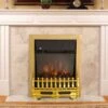 HOMCOM Electric Fireplace With LED Flame - Gold - 820-042 -Dimplexs Zone h o homcom 820 042