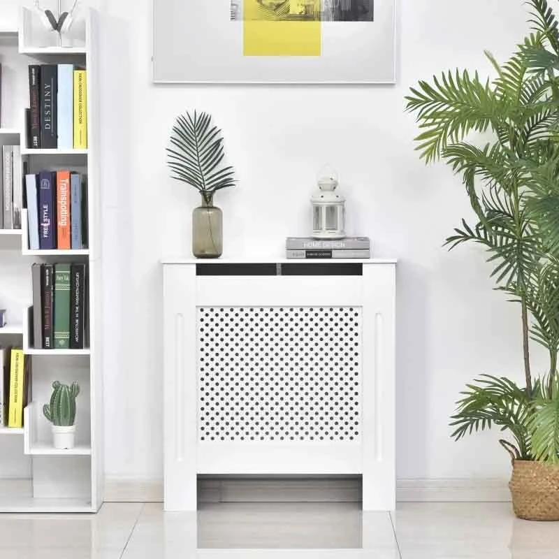 HOMCOM Diamond Design Radiator Cover - White - 820-061 3 HOMCOM Diamond Design Radiator Cover - White - 820-061