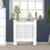 HOMCOM Vertical Slatted Radiator Cover - White - 820-106 -Dimplexs Zone h o homcom 820 106