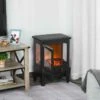 HOMCOM Electric Stove Fire Heater - Black - 820-179 2 HOMCOM Electric Stove Fire Heater - Black - 820-179 -Dimplexs Zone h o homcom 820 179