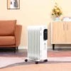HOMCOM Oil Filled Electric Radiator - 9 Fin - White - 820-261V70 -Dimplexs Zone h o homcom 820 261v70