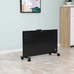 HOMCOM Portable Electric Convector Radiator - Black - 820-270BK